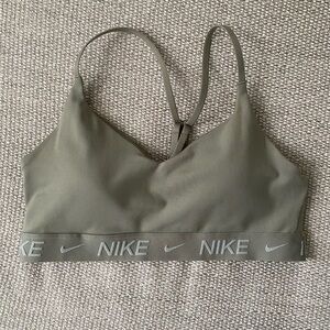 Nike Indy Light Support Women's Olive Sports Bra
